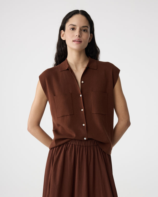 Pam Cardigan | Mid Brown