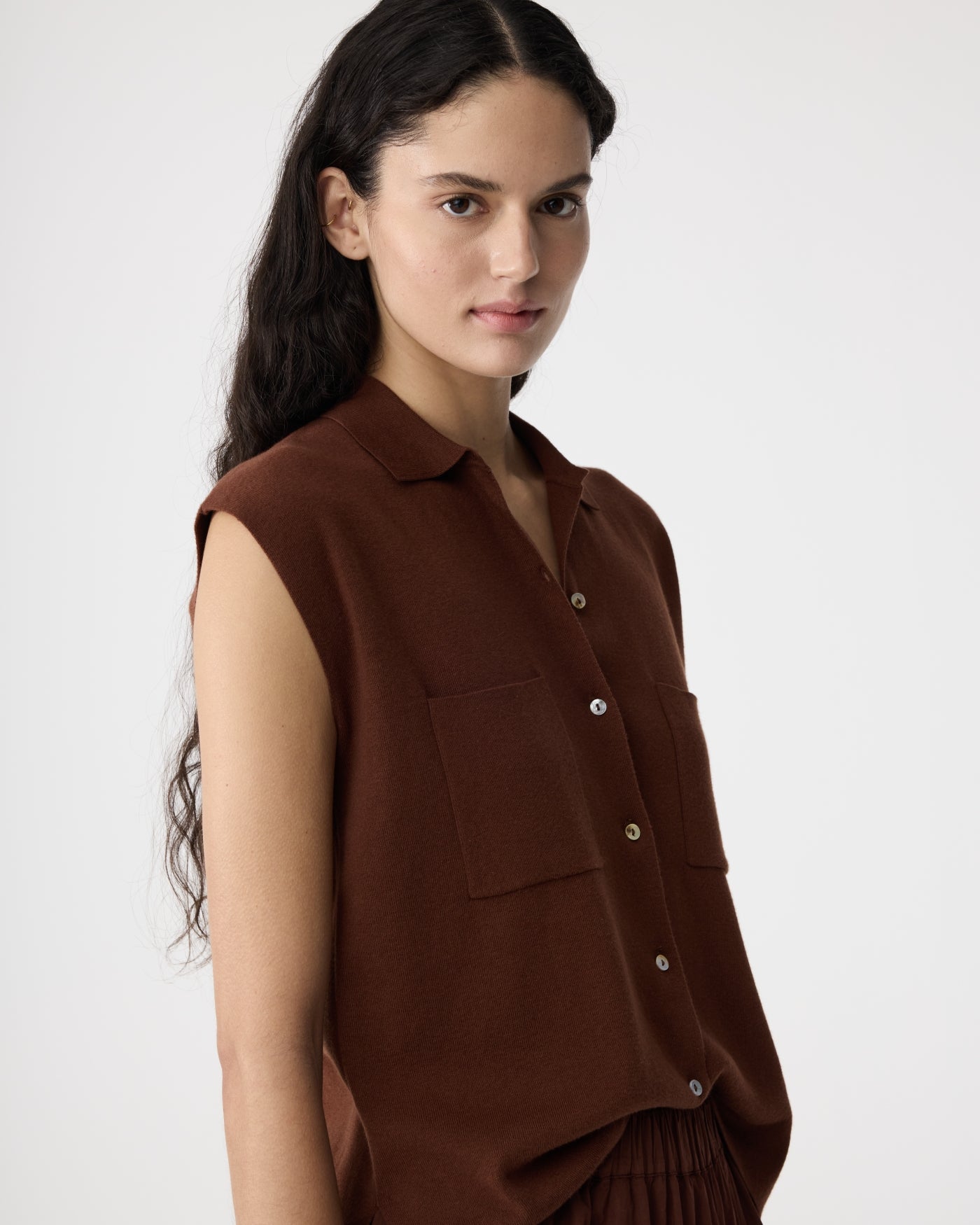 Pam Cardigan | Mid Brown
