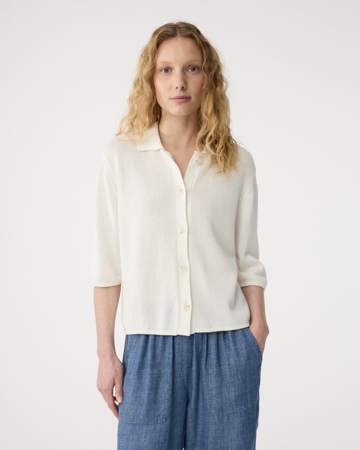 Yoshi Cardigan | White