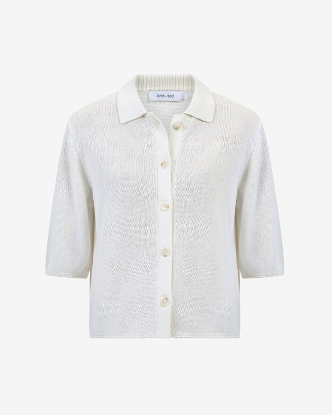 Yoshi Cardigan | White