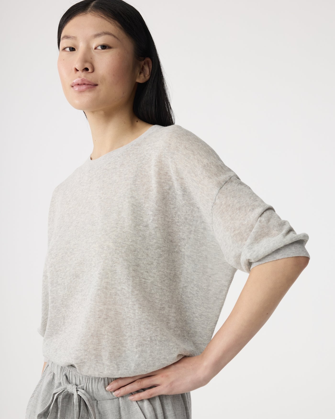 Fanes T shirt | Grey Melange