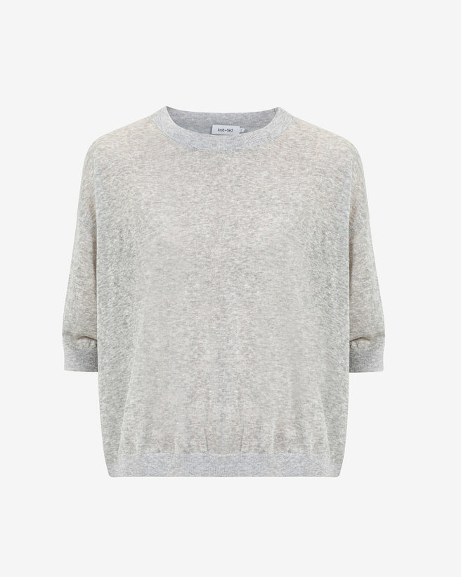 Fanes T shirt | Grey Melange