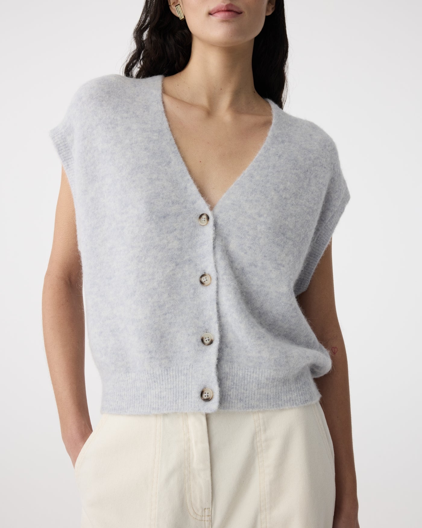 Marble Cardigan | Light Blue