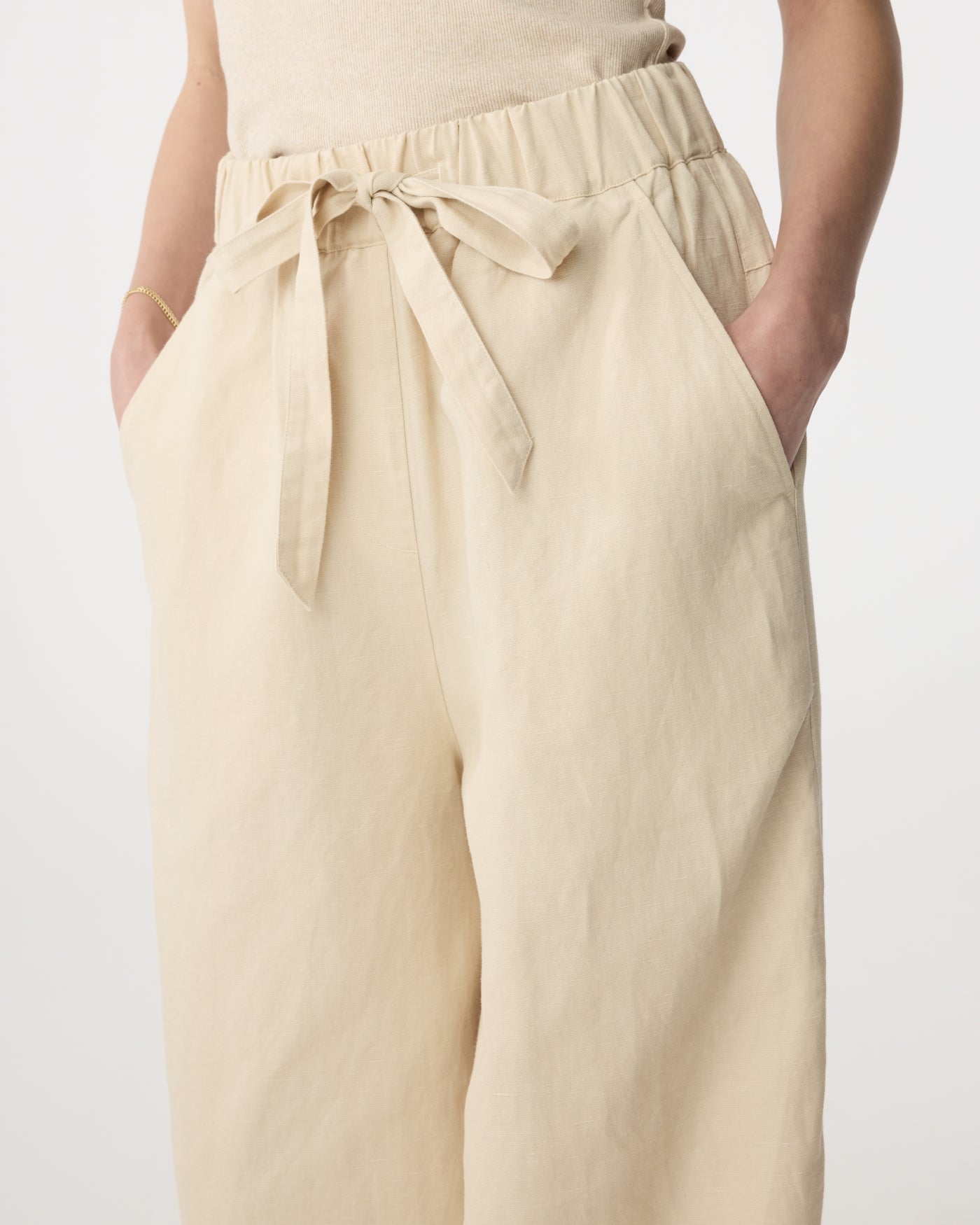 【新品未開封】Ribbon check mini pants beige M Mona Pants | Sand – Knit-ted