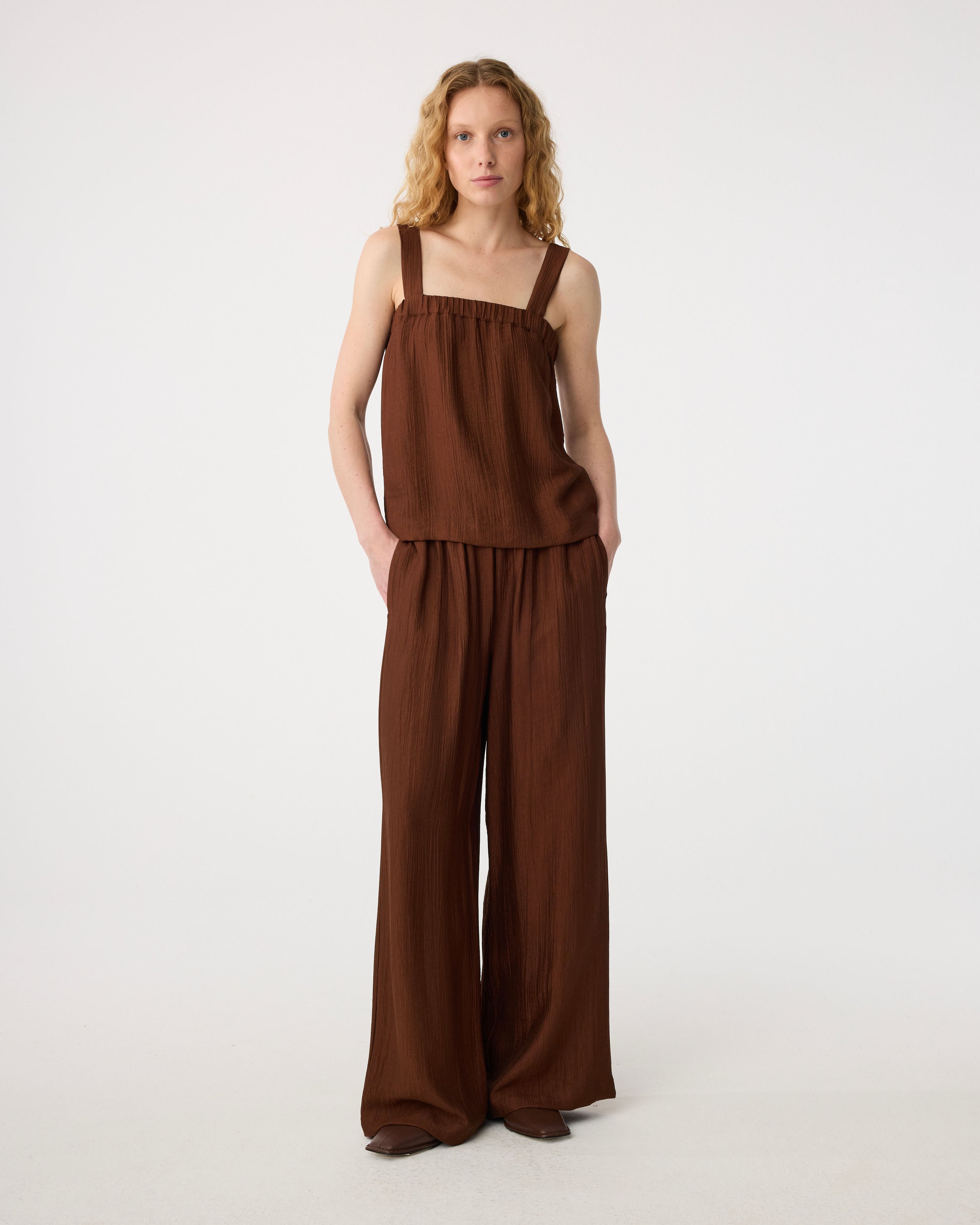 Romy Top | Mid Brown