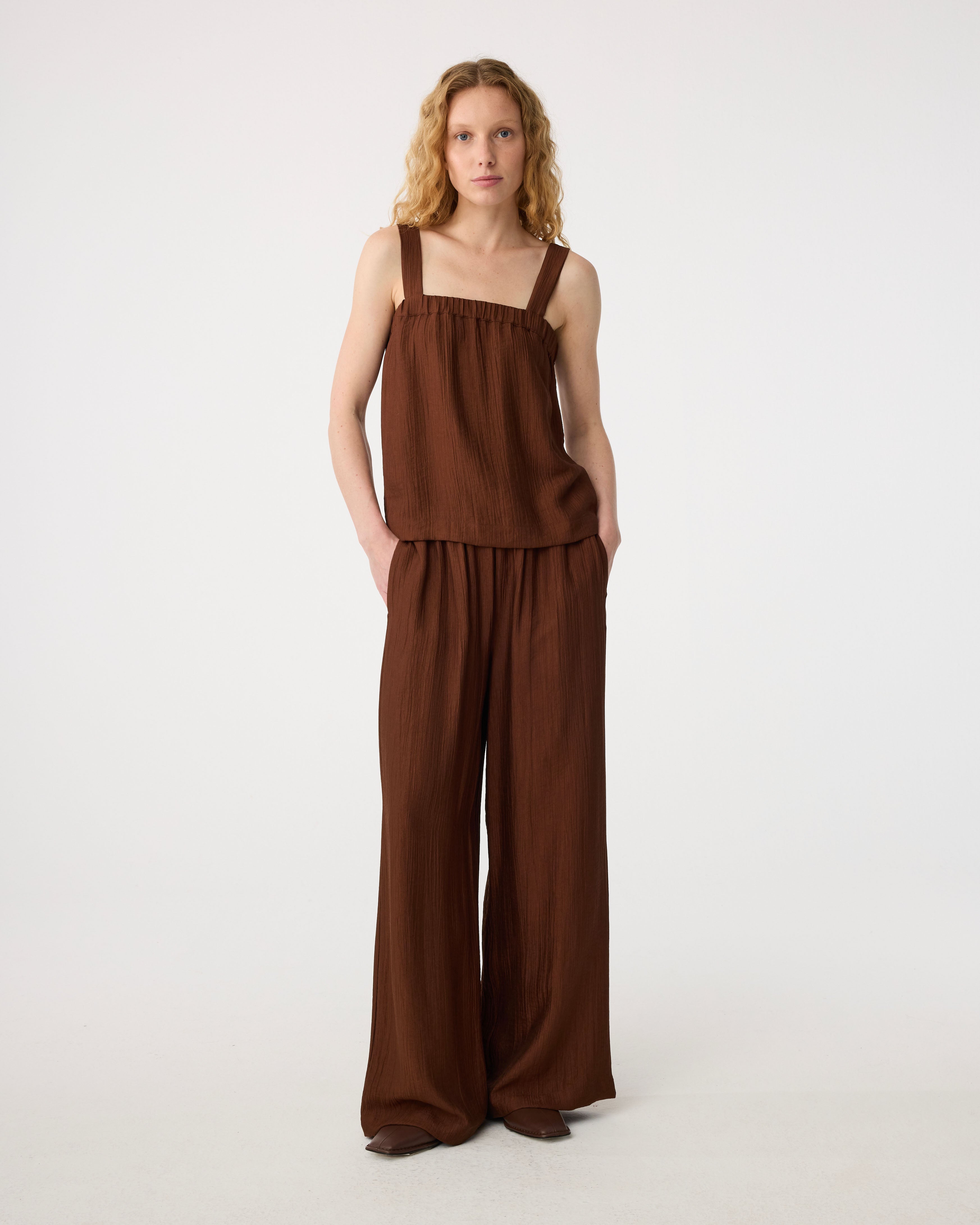 Romy Top | Mid Brown