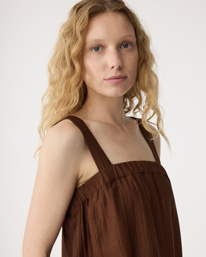 Romy Top | Mid Brown