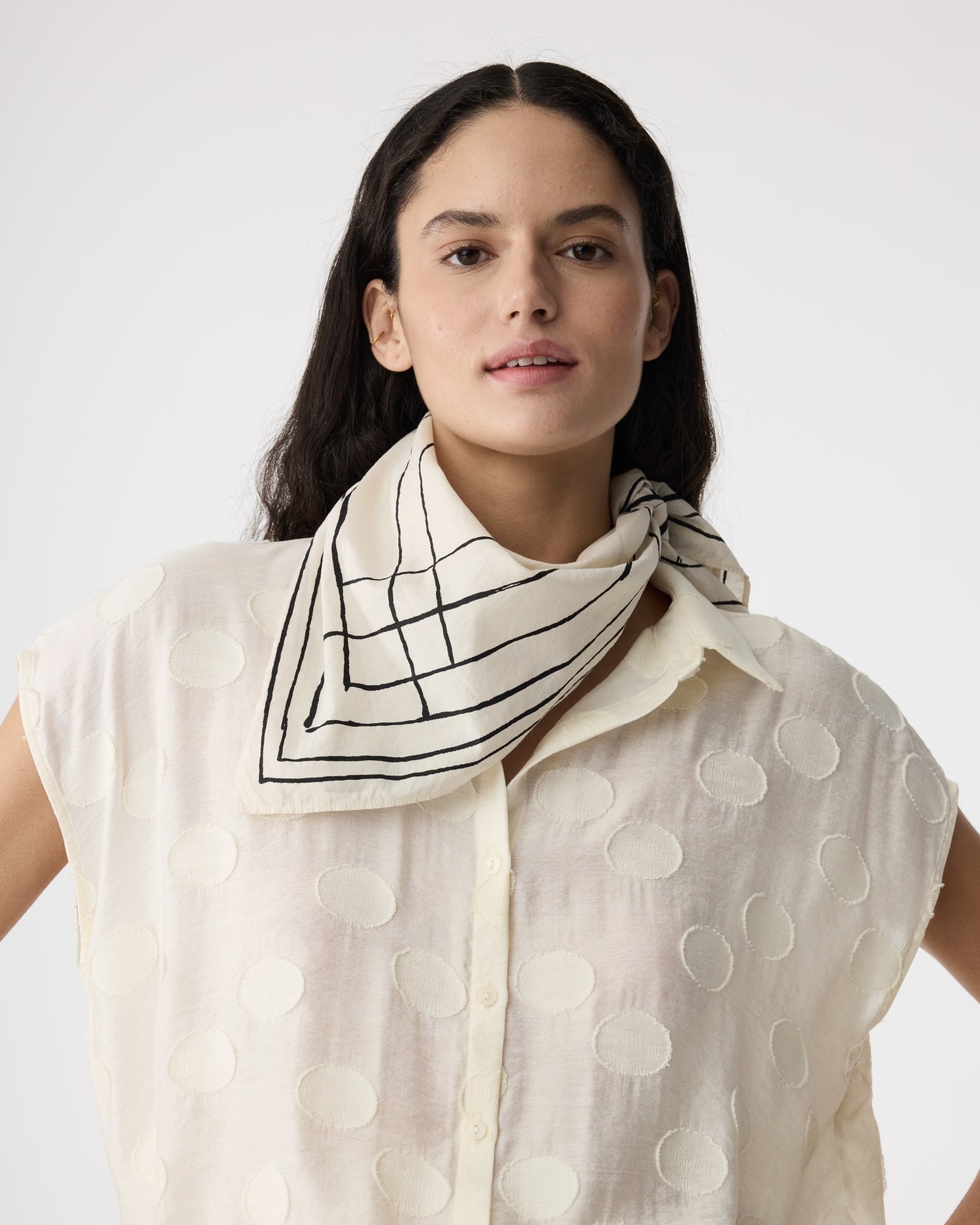 Scarlet Scarf | Ivory