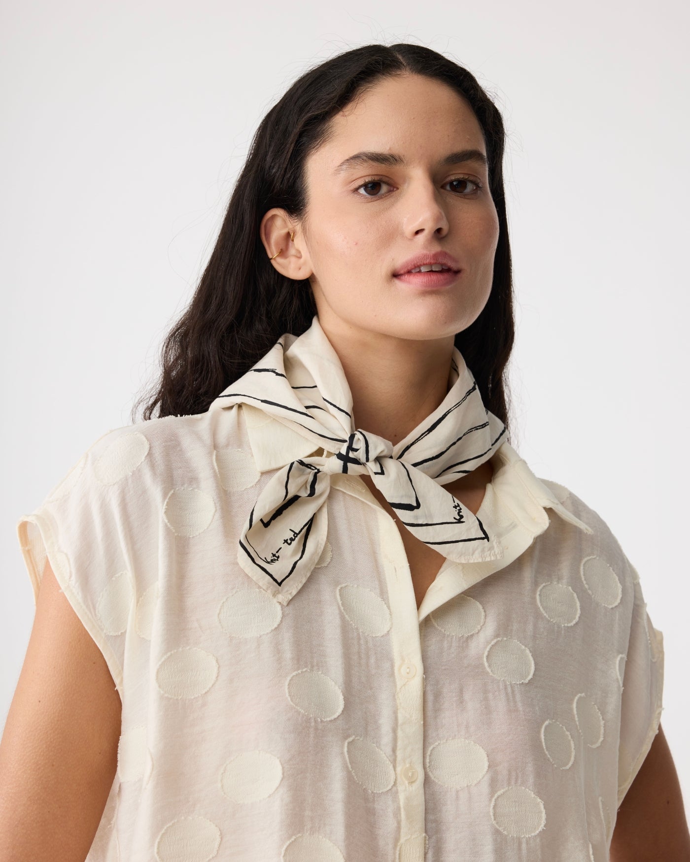 Scarlet Scarf | Ivory