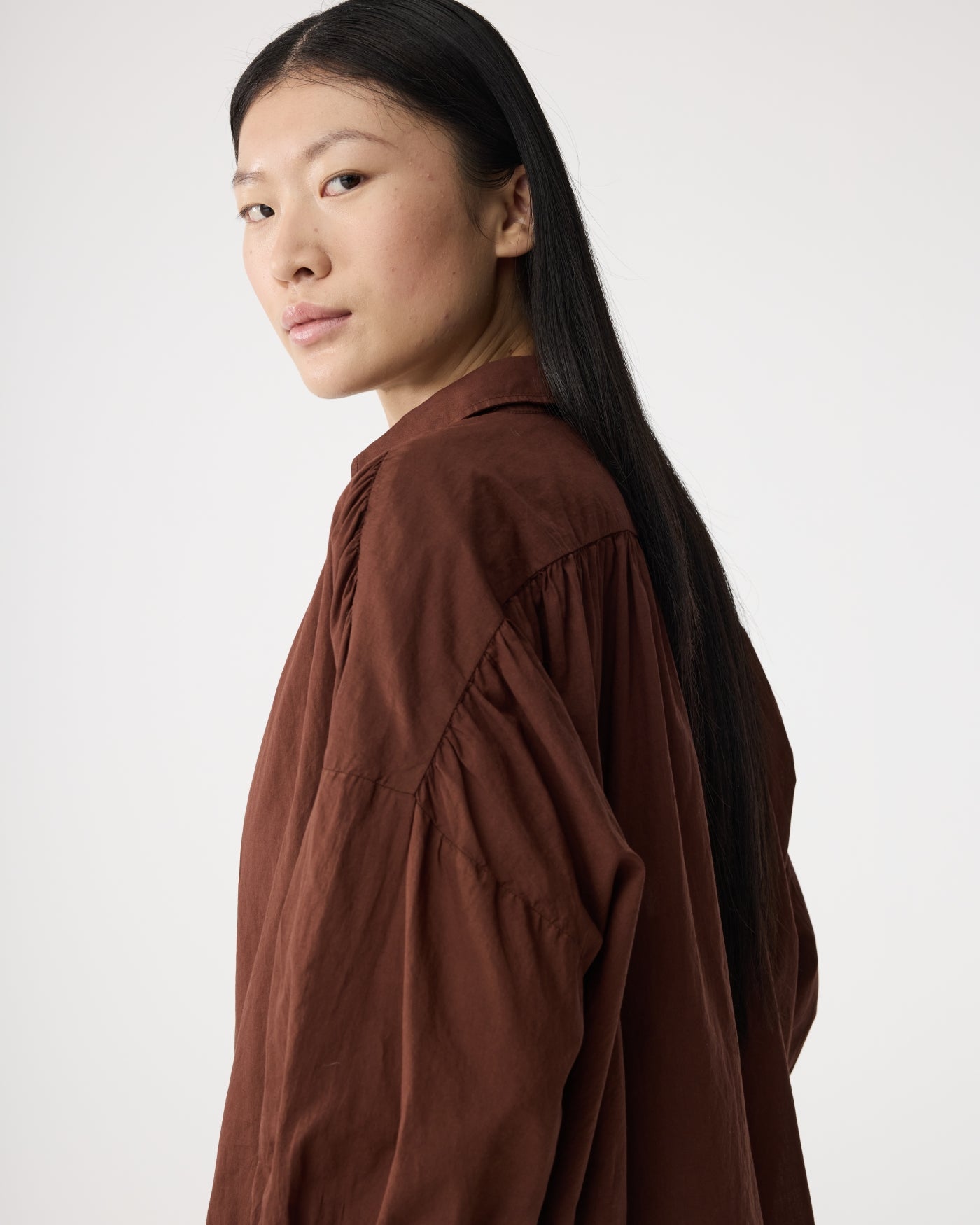 Mook Blouse | Mid Brown