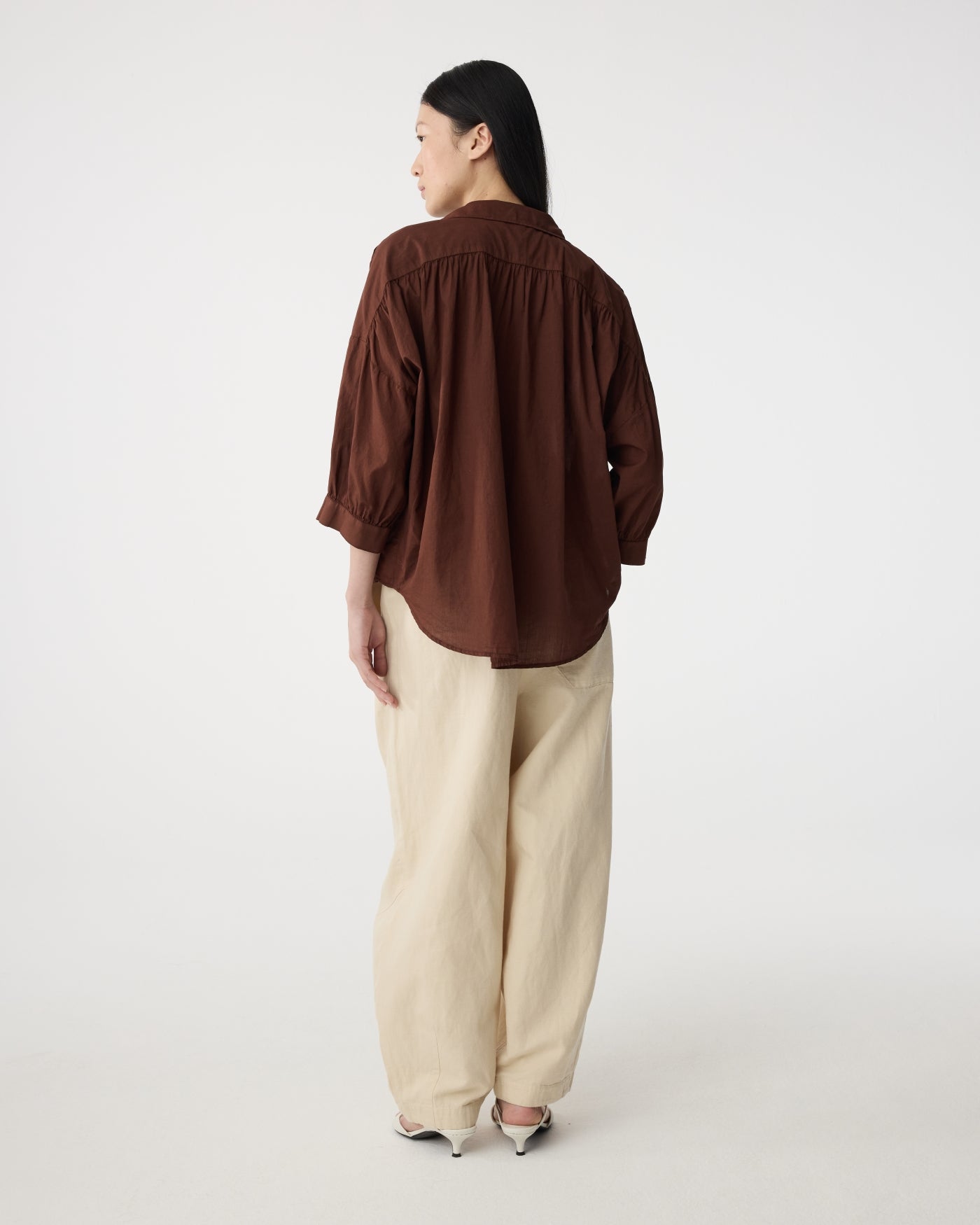 Mook Blouse | Mid Brown
