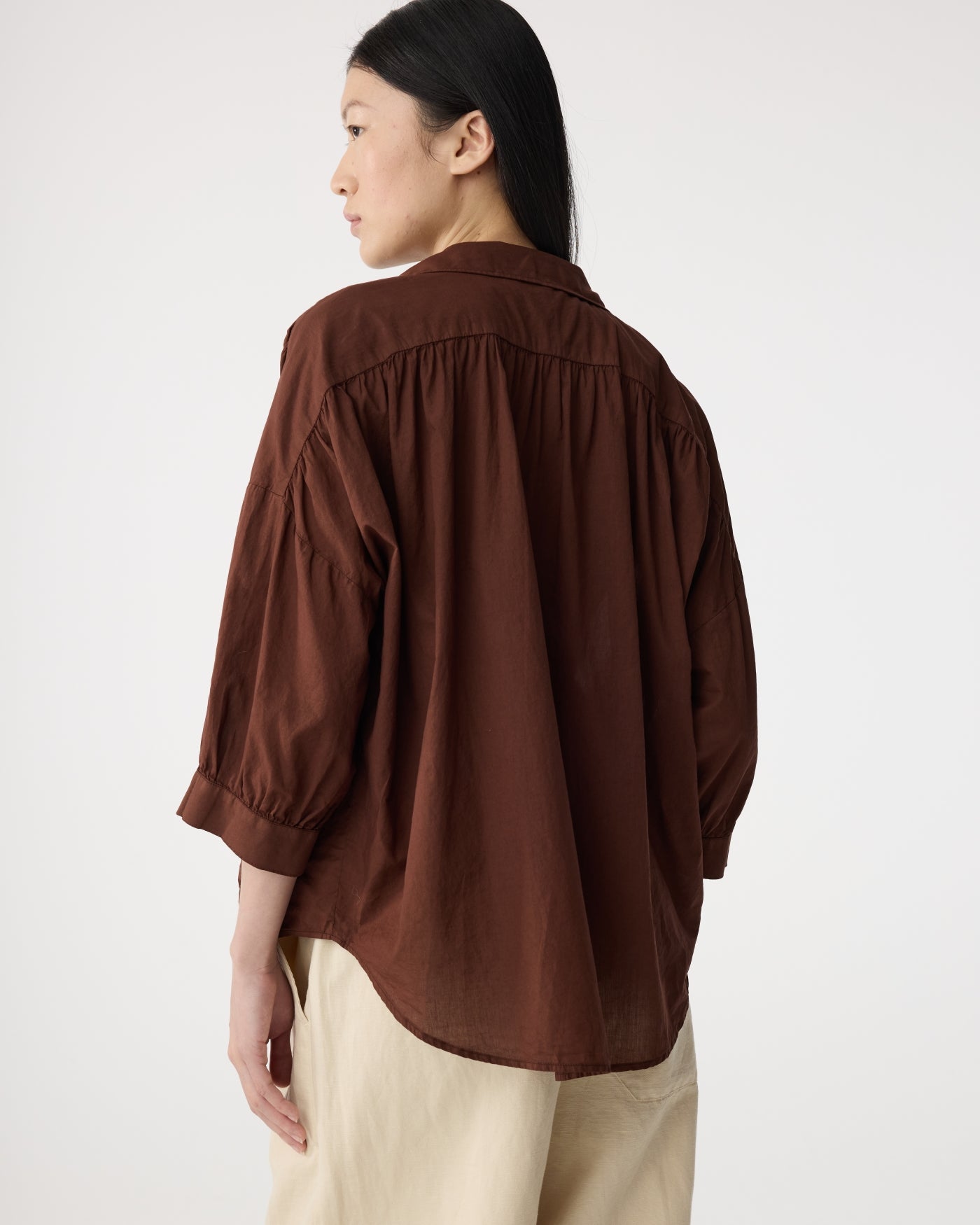 Mook Blouse | Mid Brown