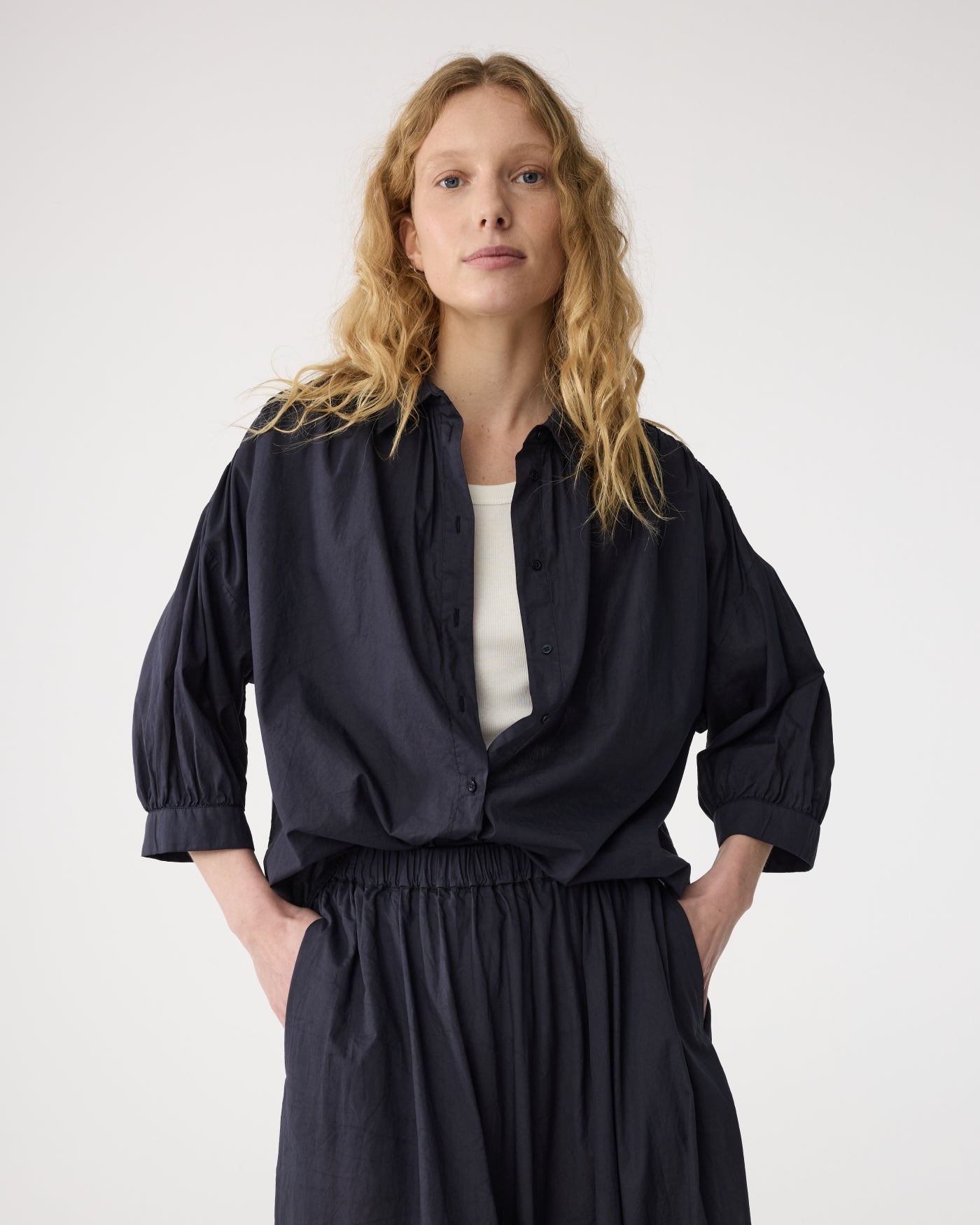 Mook Blouse | Night Blue