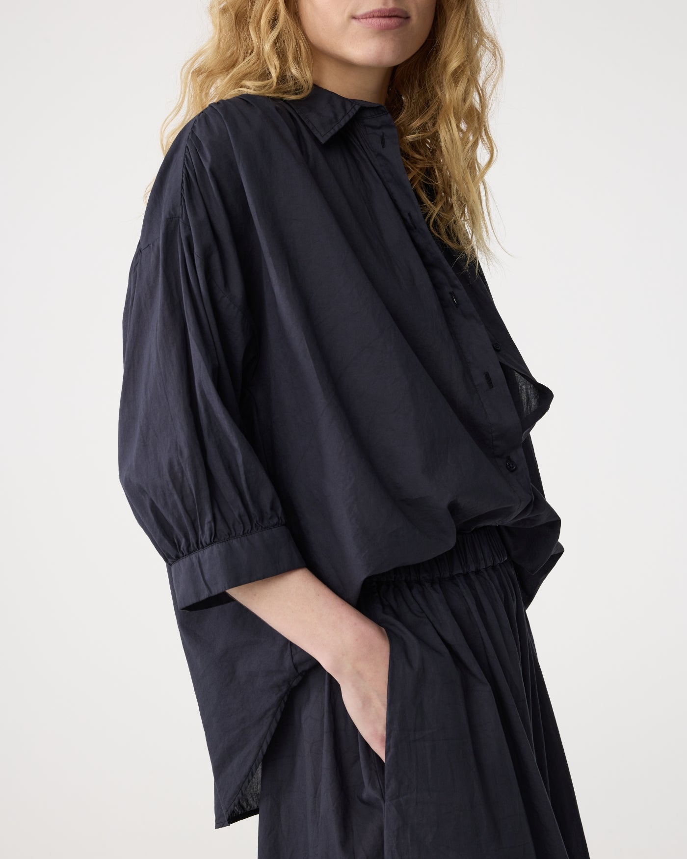 Mook Blouse | Night Blue