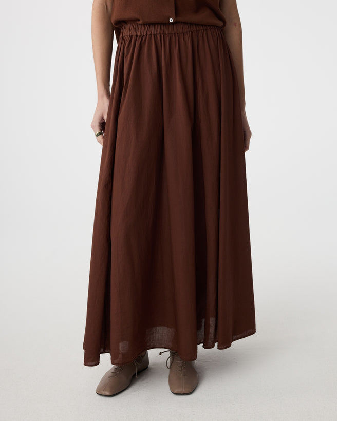 Cato Skirt | Mid Brown