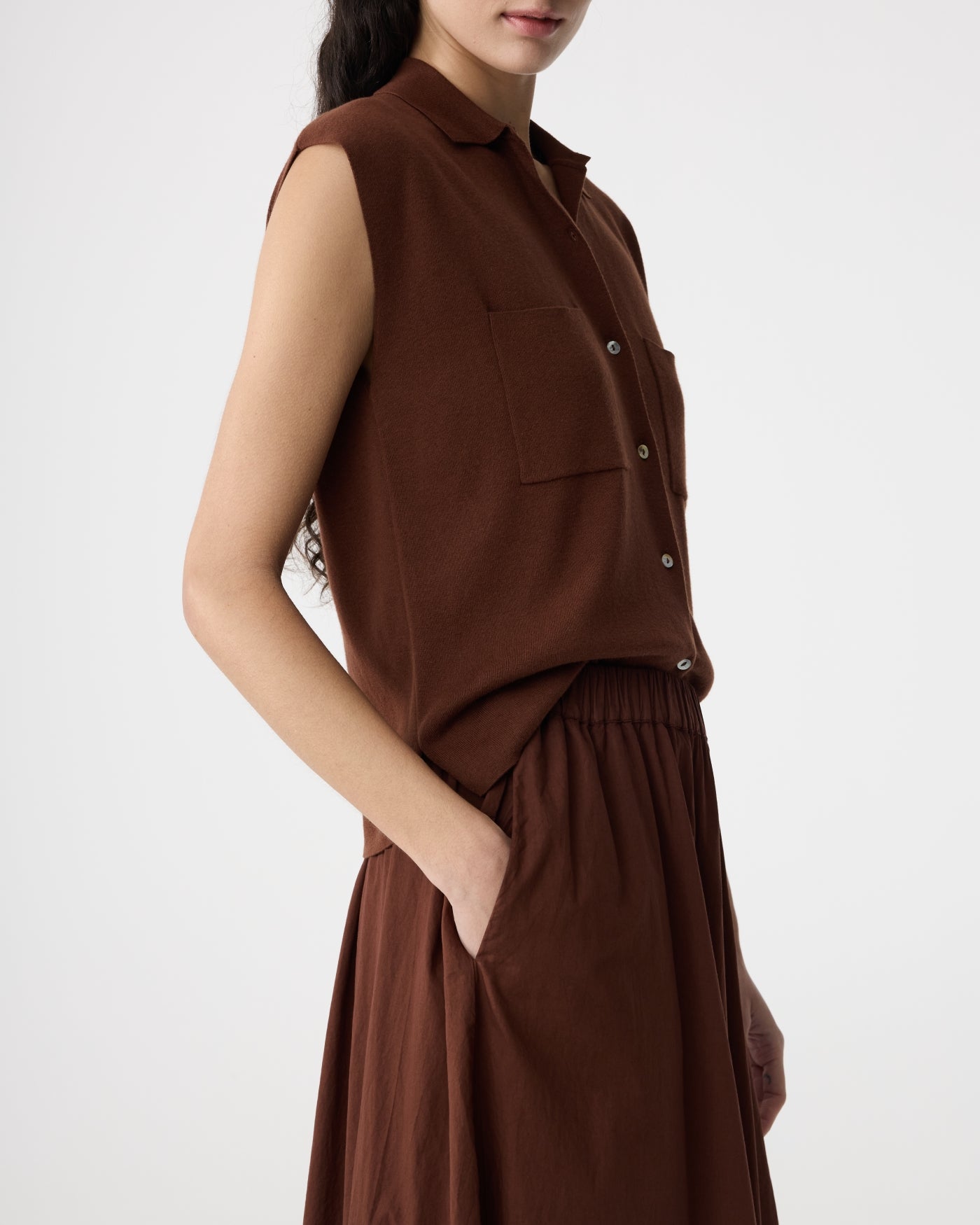 Cato Skirt | Mid Brown