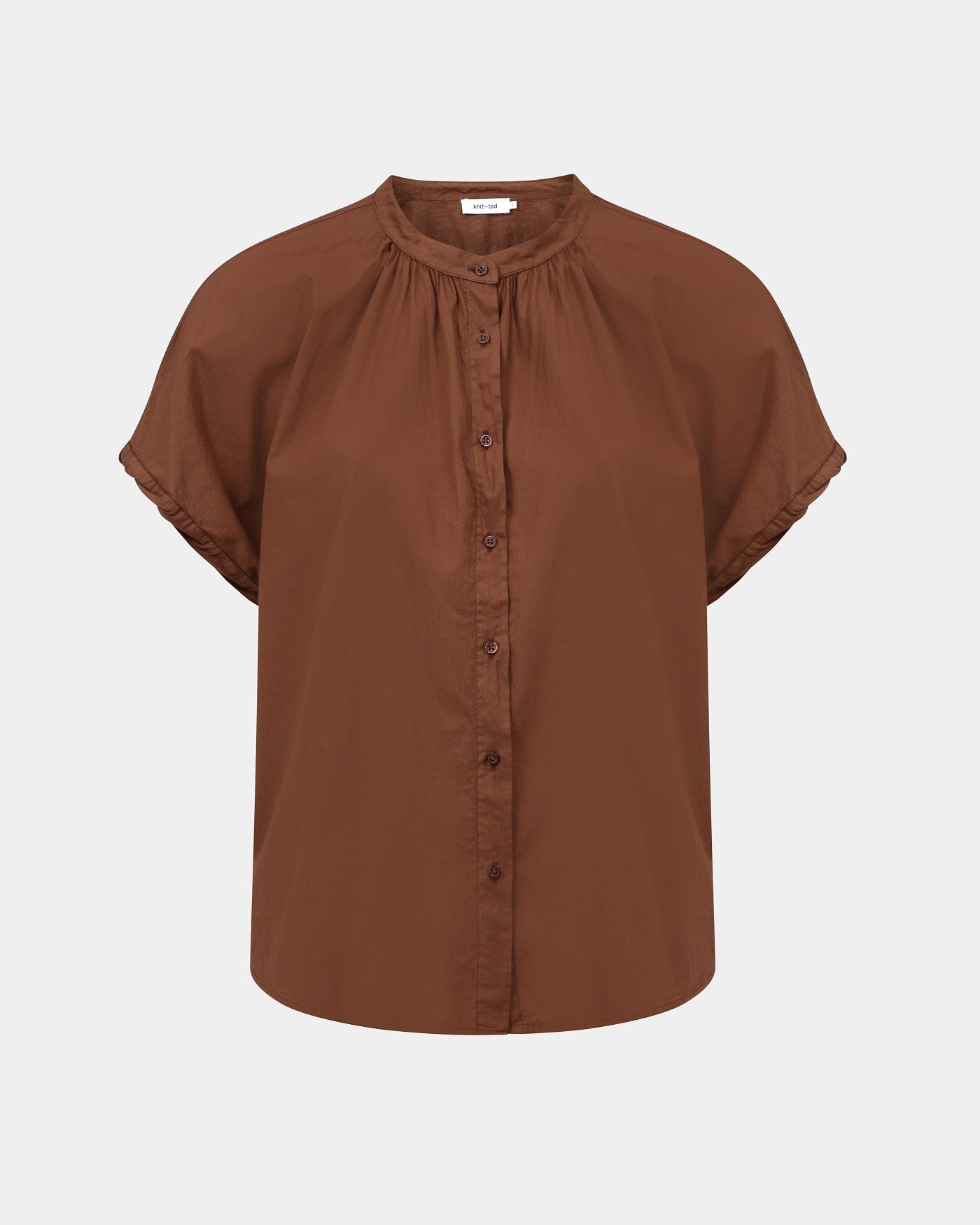 Lotus Blouse | Mid Brown