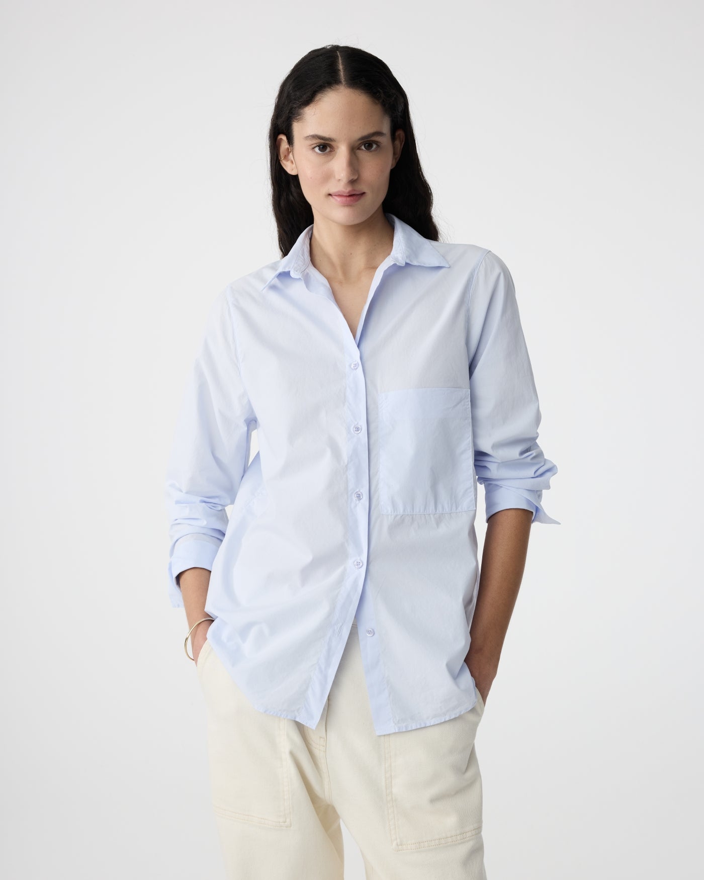 Lies Blouse | Oxford Blue