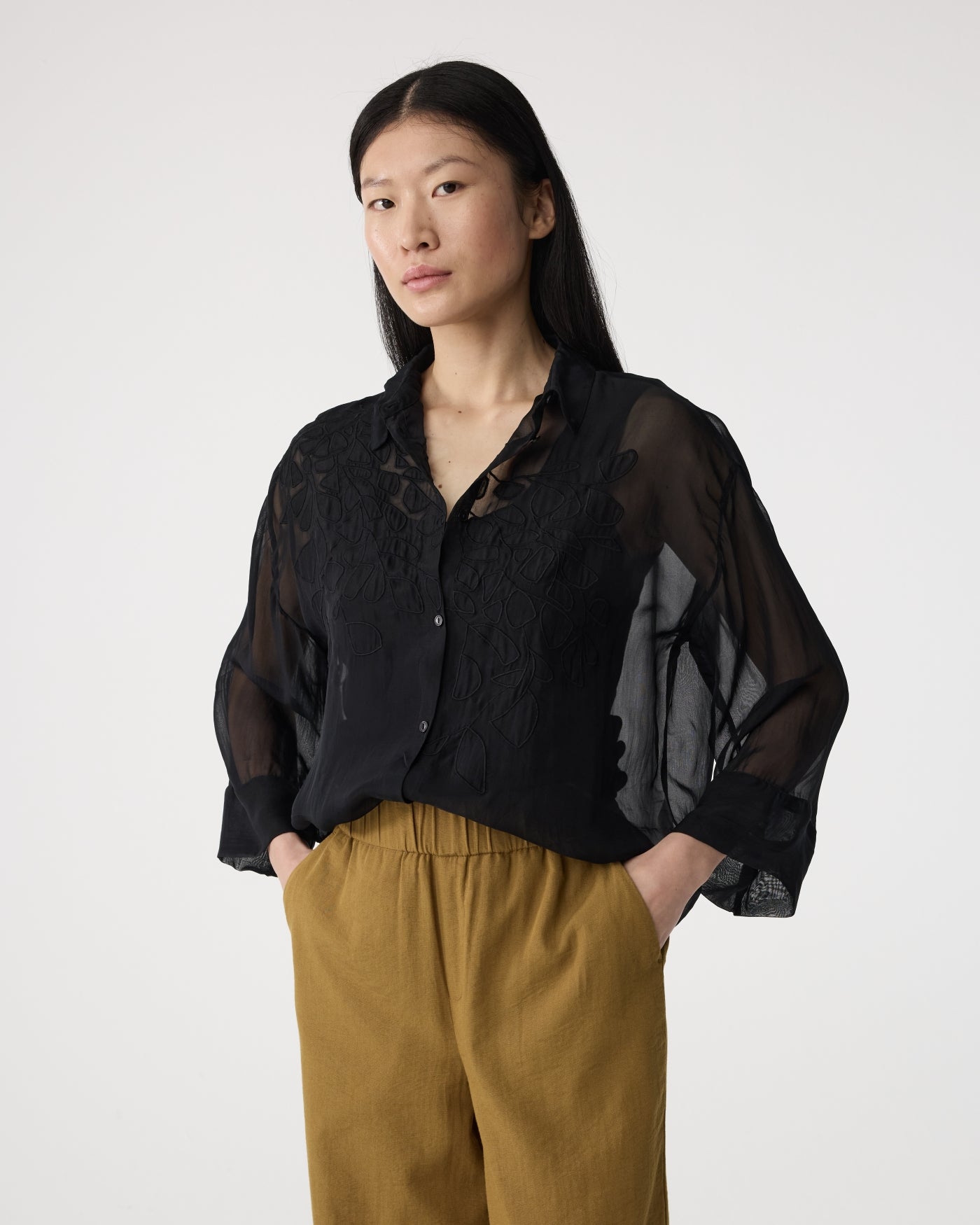 Appliek Blouse | Black