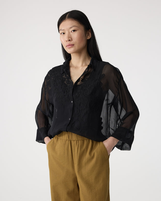 Appliek Blouse | Black
