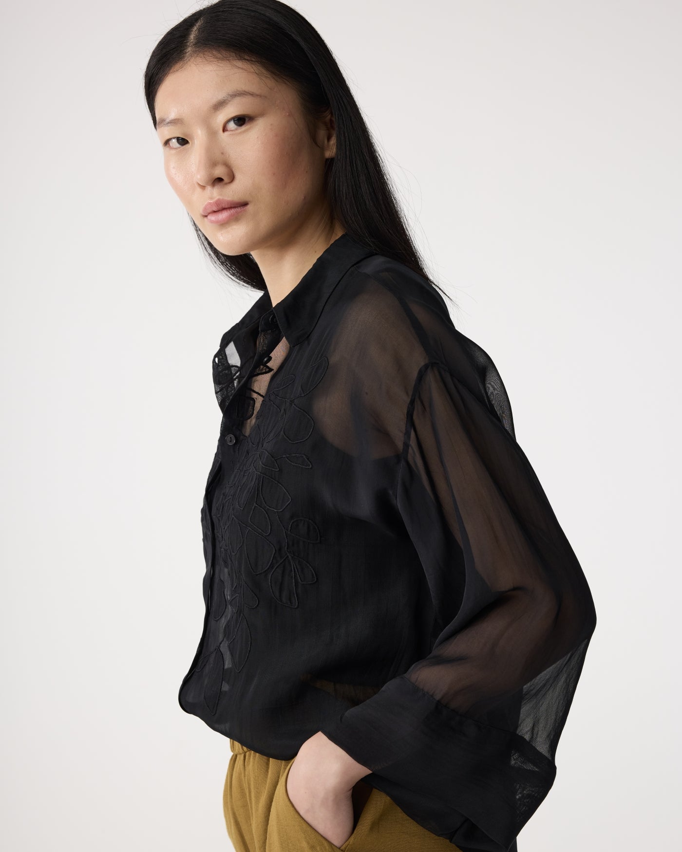 Appliek Blouse | Black