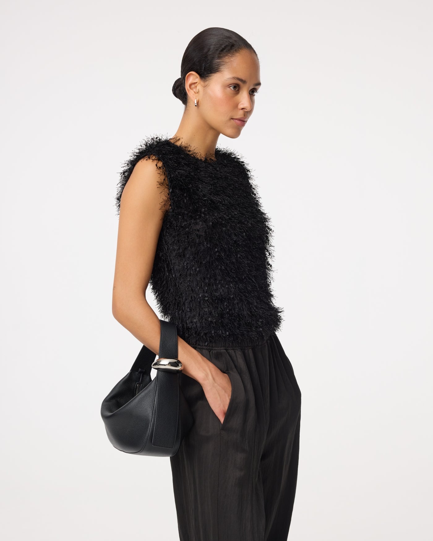 Kirù - Zaha Buckle Bag mini | Black