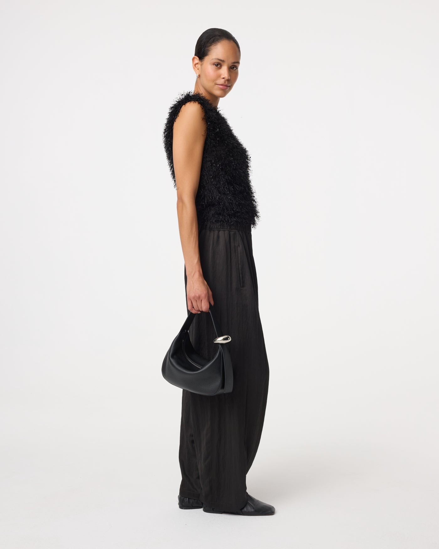 Kirù - Zaha Buckle Bag mini | Black