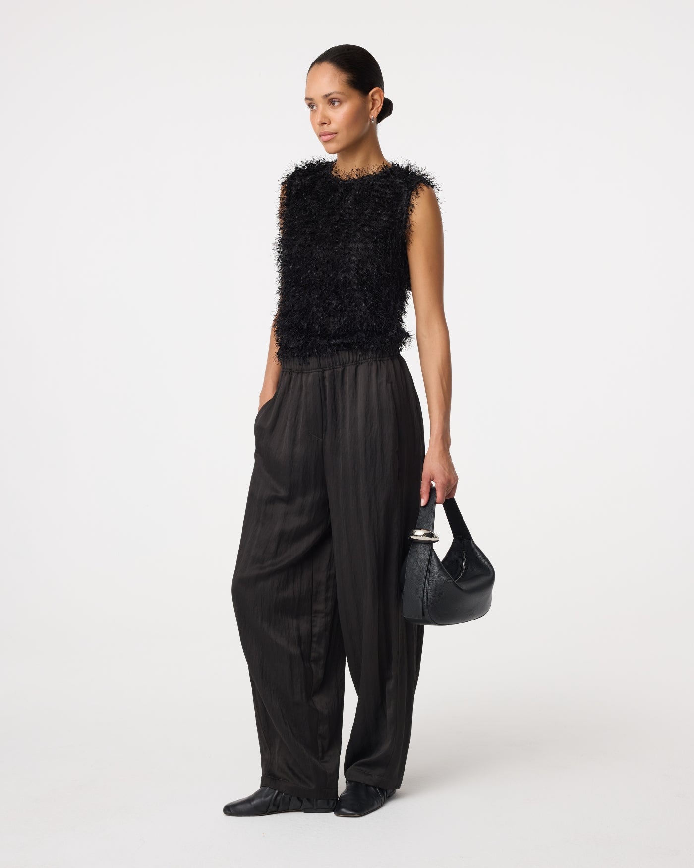 Kirù - Zaha Buckle Bag mini | Black