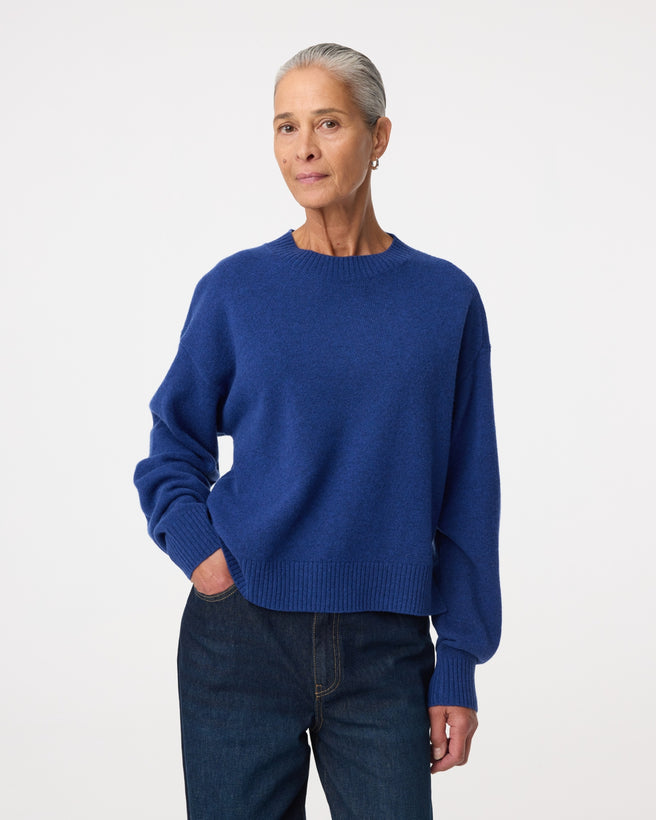 Carla Pullover | Cobalt