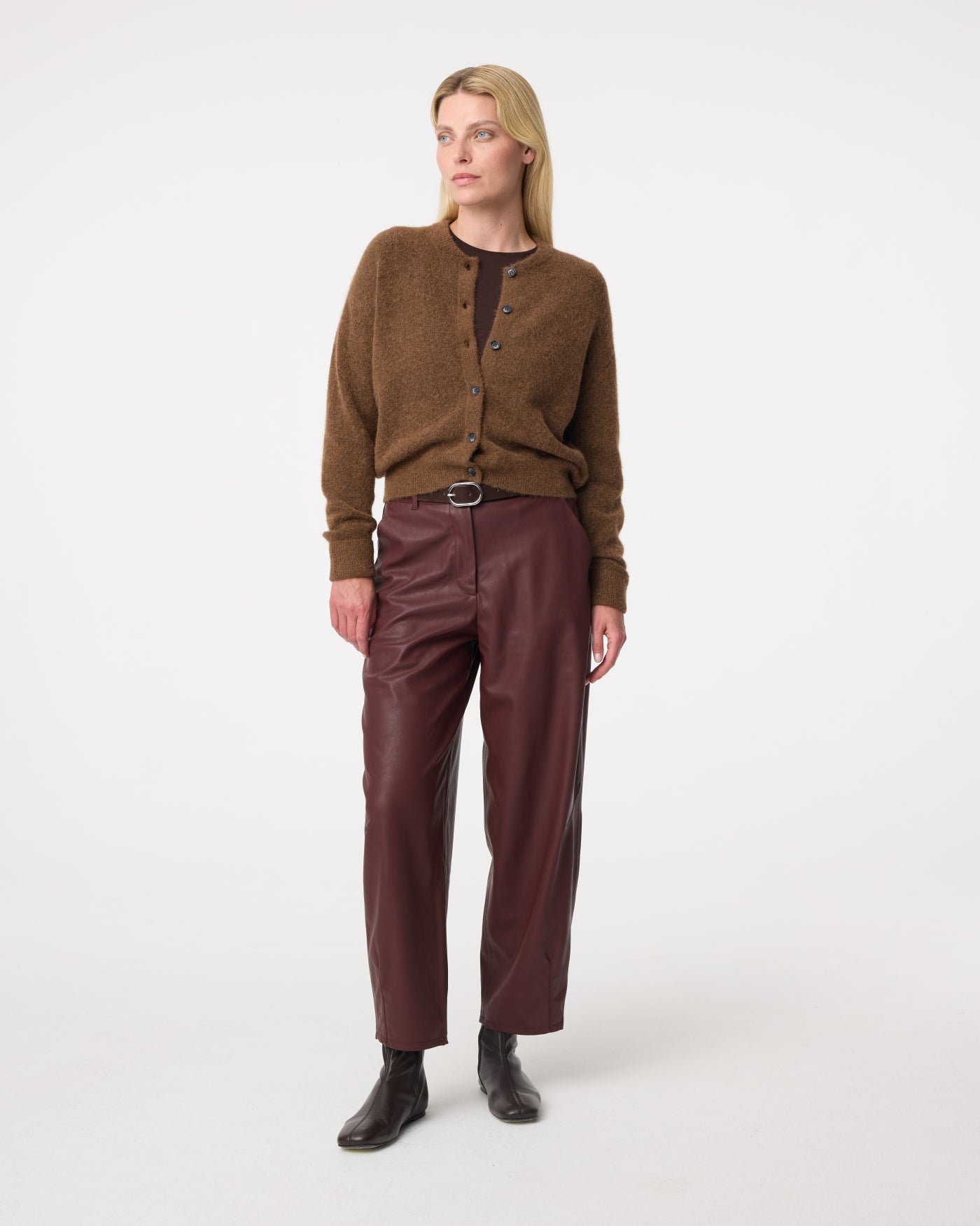 Britney Cardigan | Mid Brown