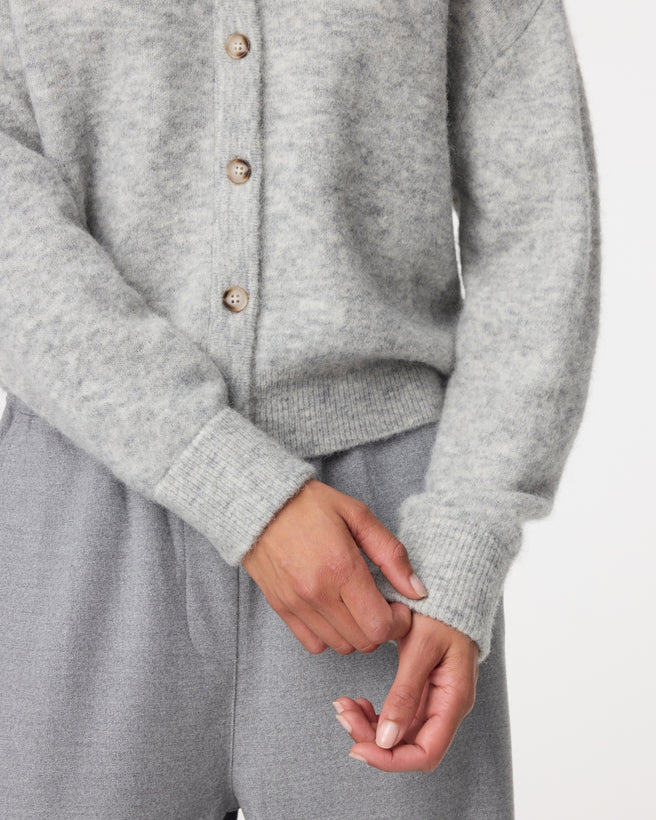 Britney Cardigan | Grey Melange