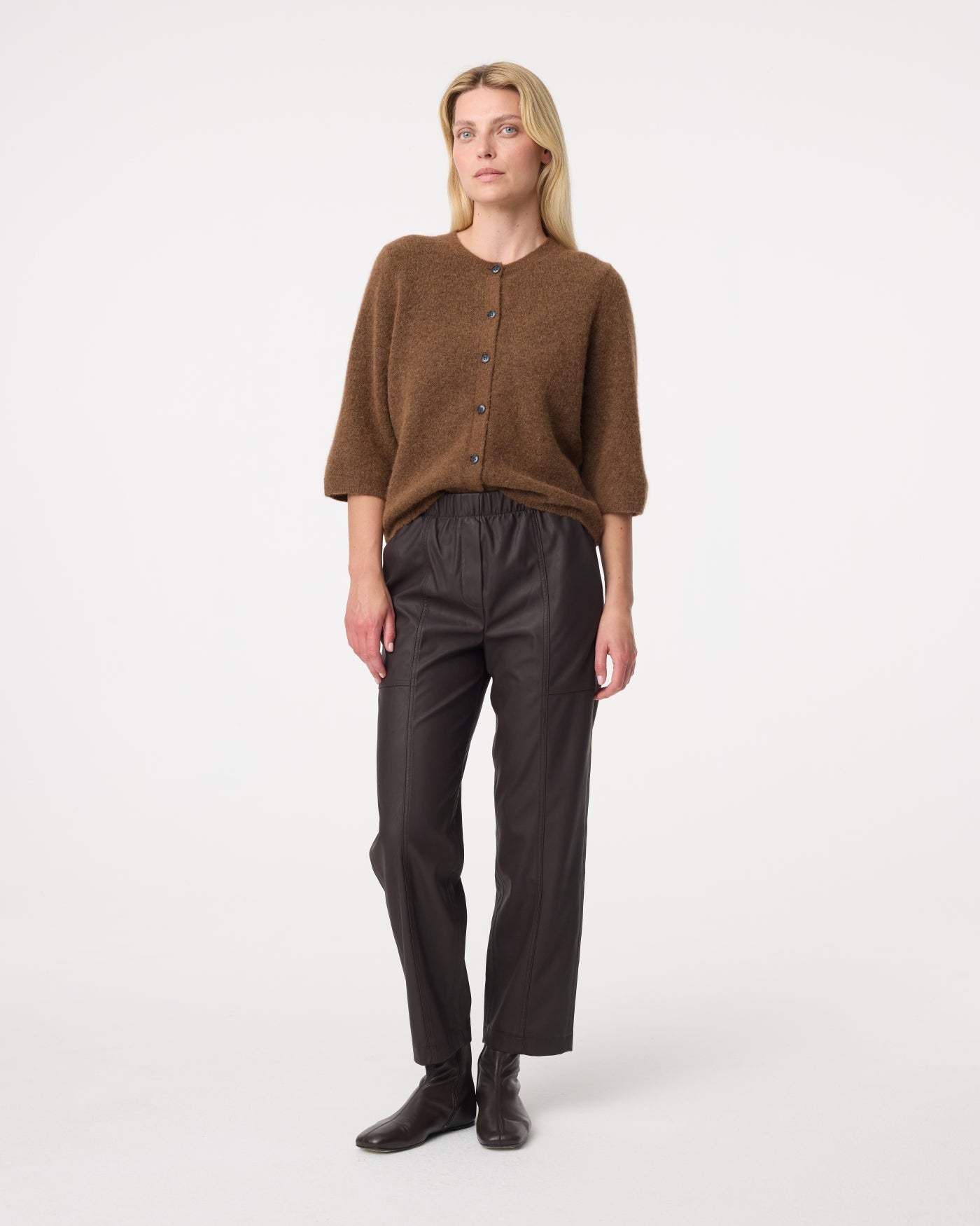 Meg Cardigan | Mid Brown