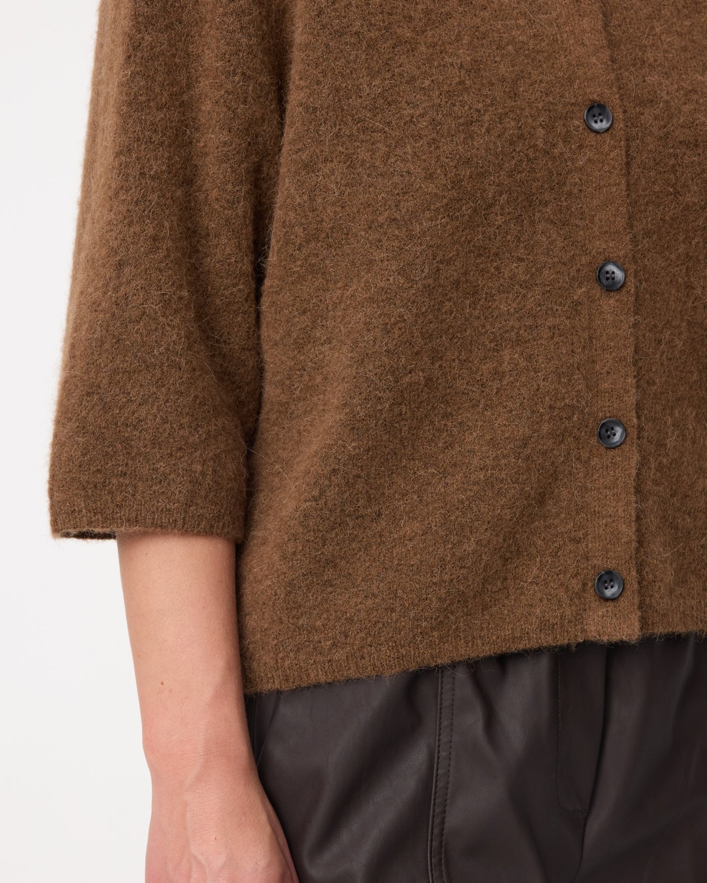 Meg Cardigan | Mid Brown