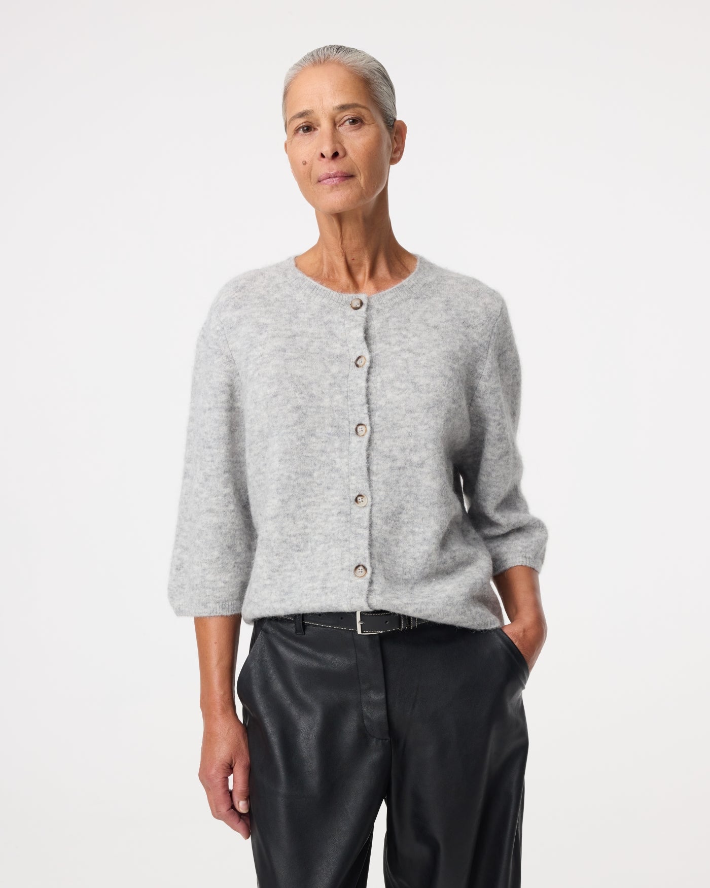 Meg Cardigan | Grey Melange
