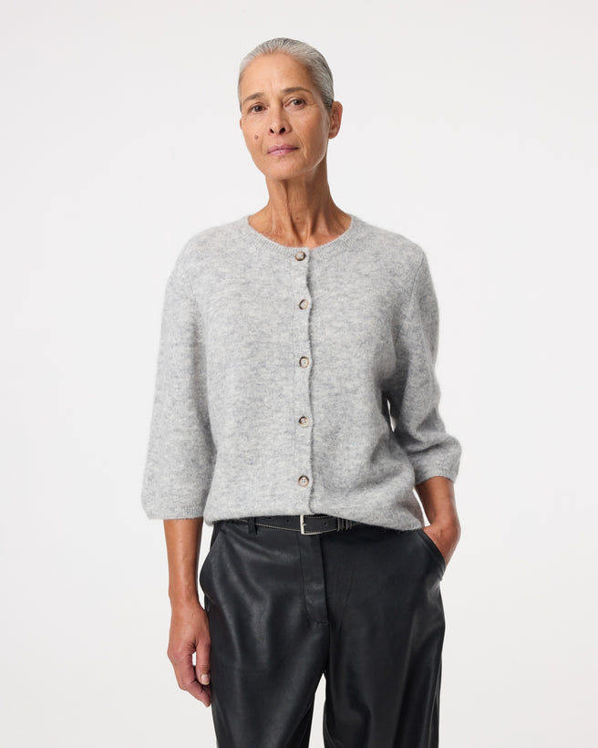 Meg Cardigan | Grey Melange