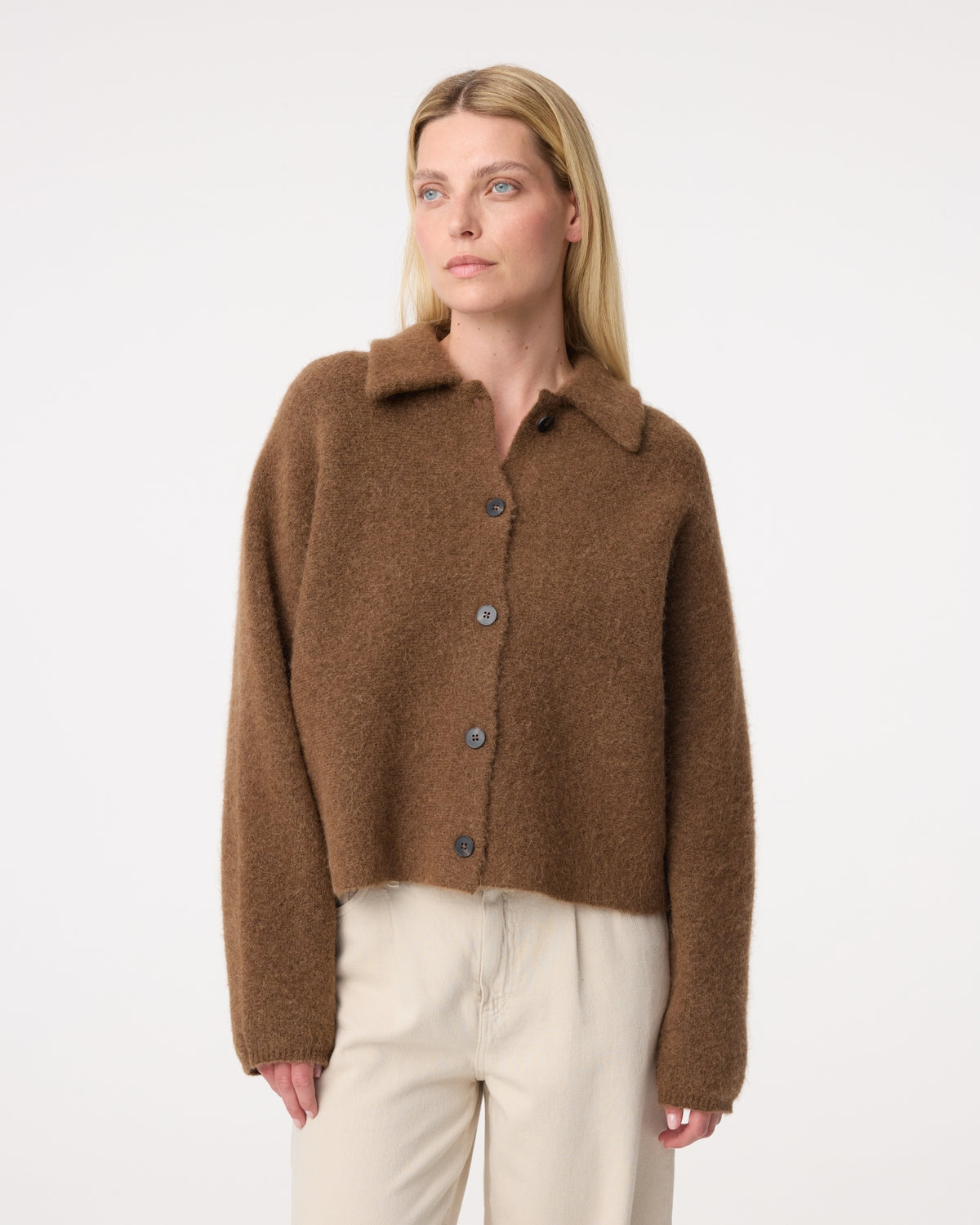 Gigi Cardigan | Mid Brown
