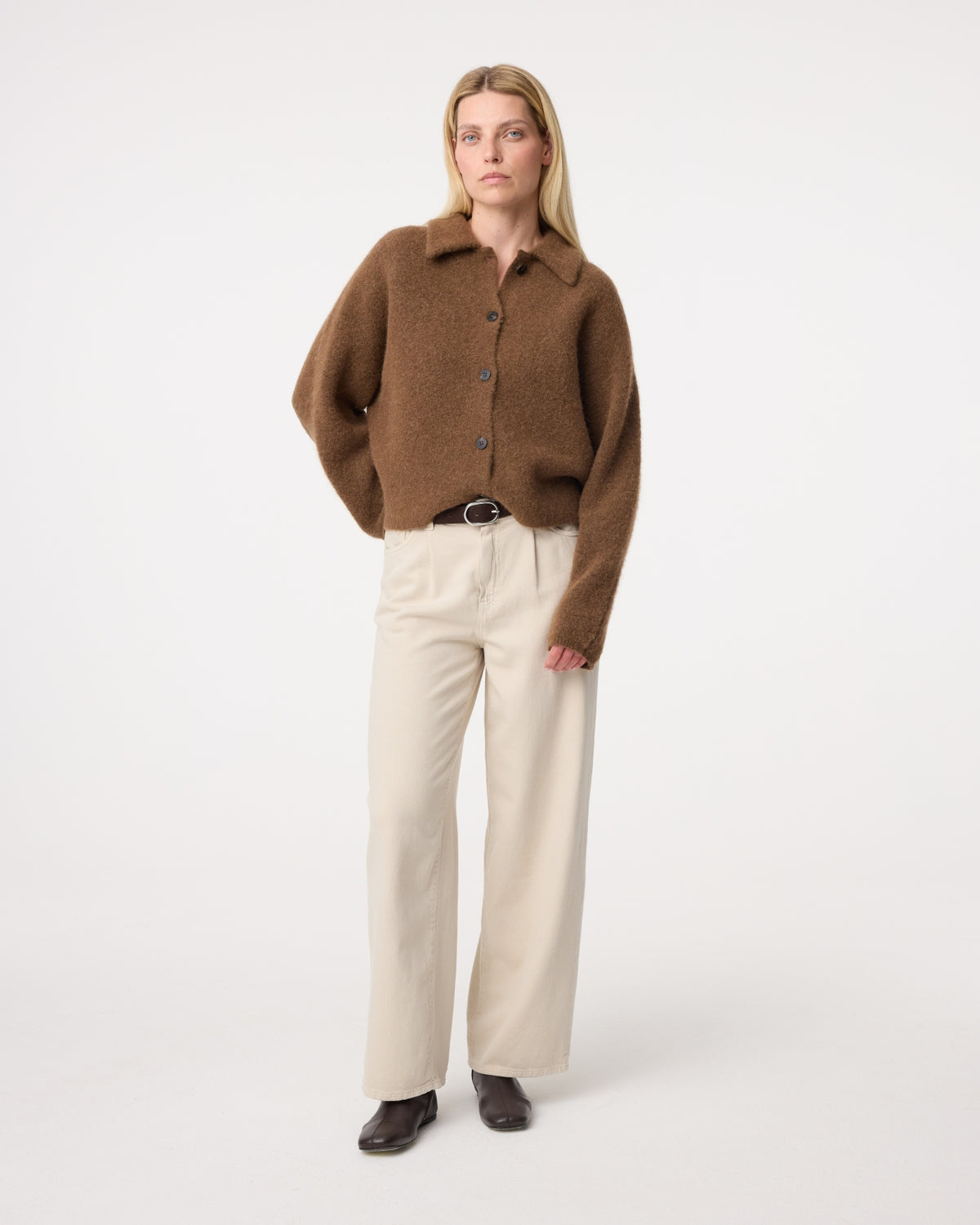 Gigi Cardigan | Mid Brown