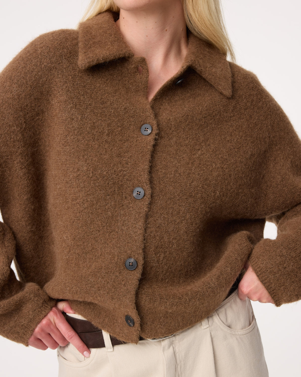 Gigi Cardigan | Mid Brown