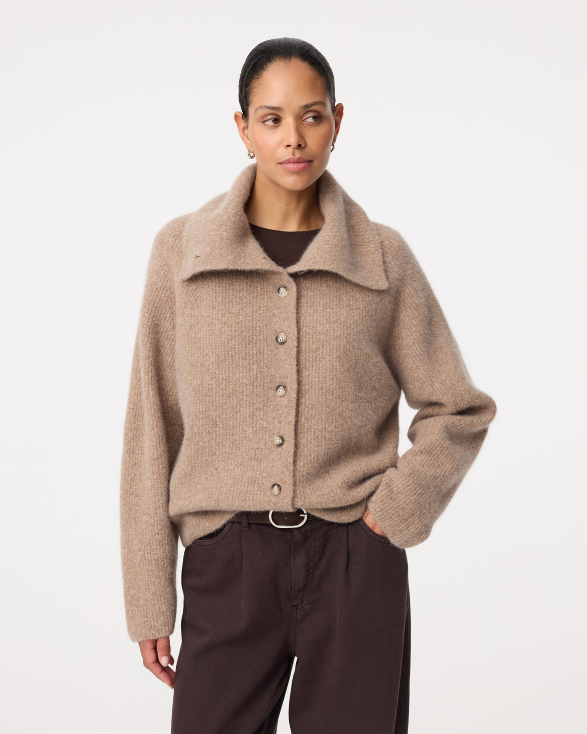 Milo Cardigan | Walnut