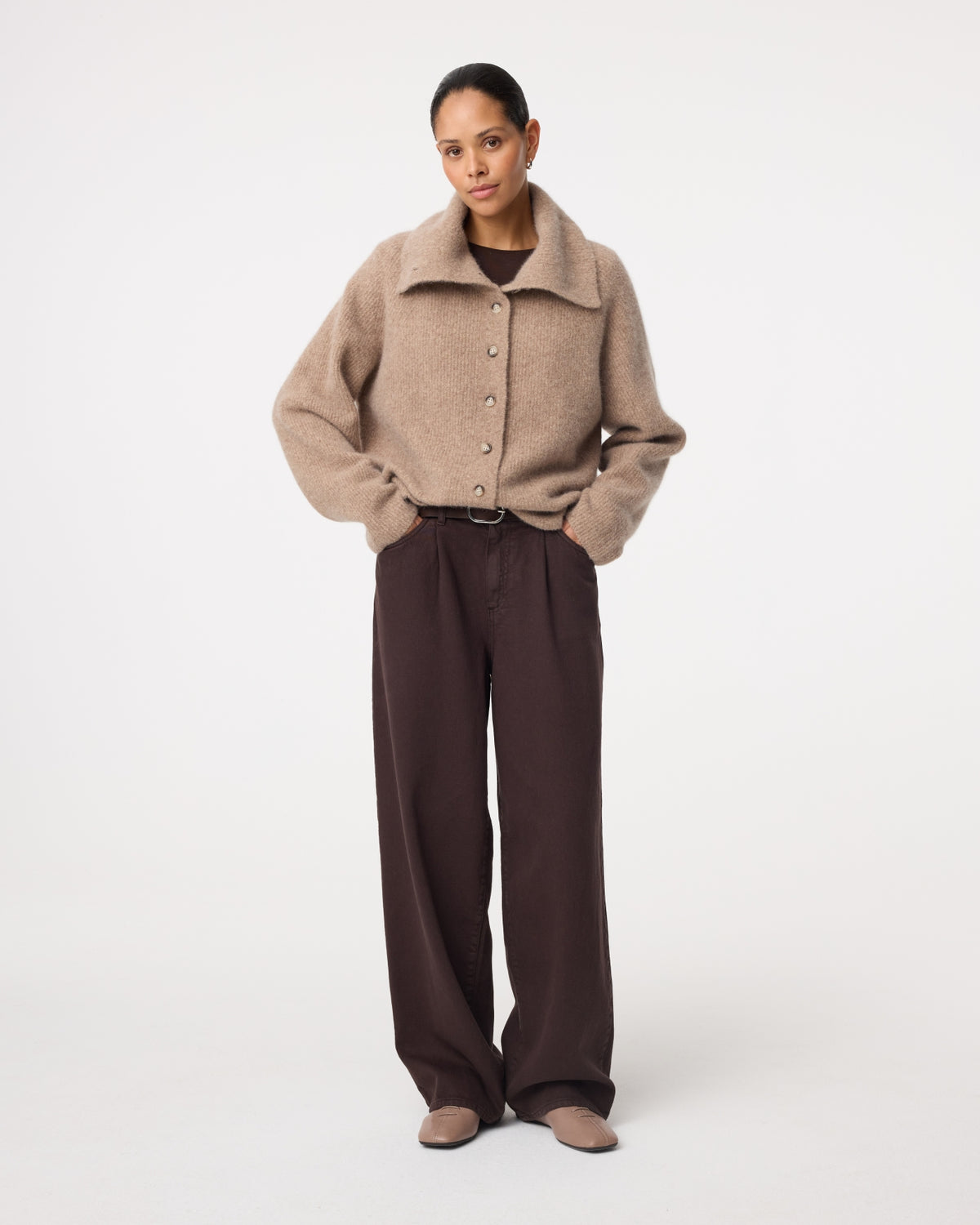 Milo Cardigan | Walnut