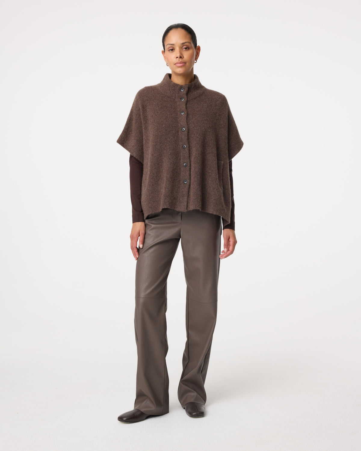Tove Poncho | Choco