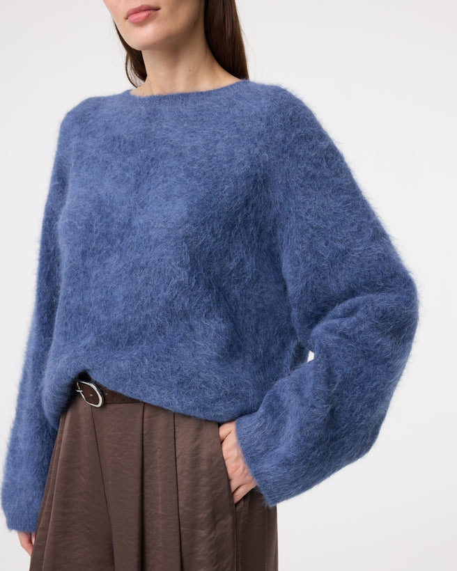 Amalia Pullover | Mid blue