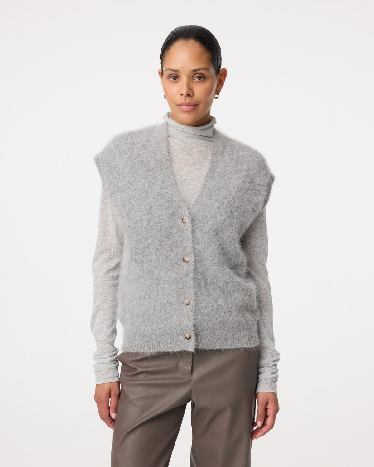 Constanze Cardigan | Mid Grey