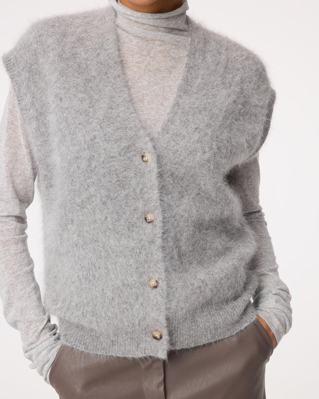 Constanze Cardigan | Mid Grey