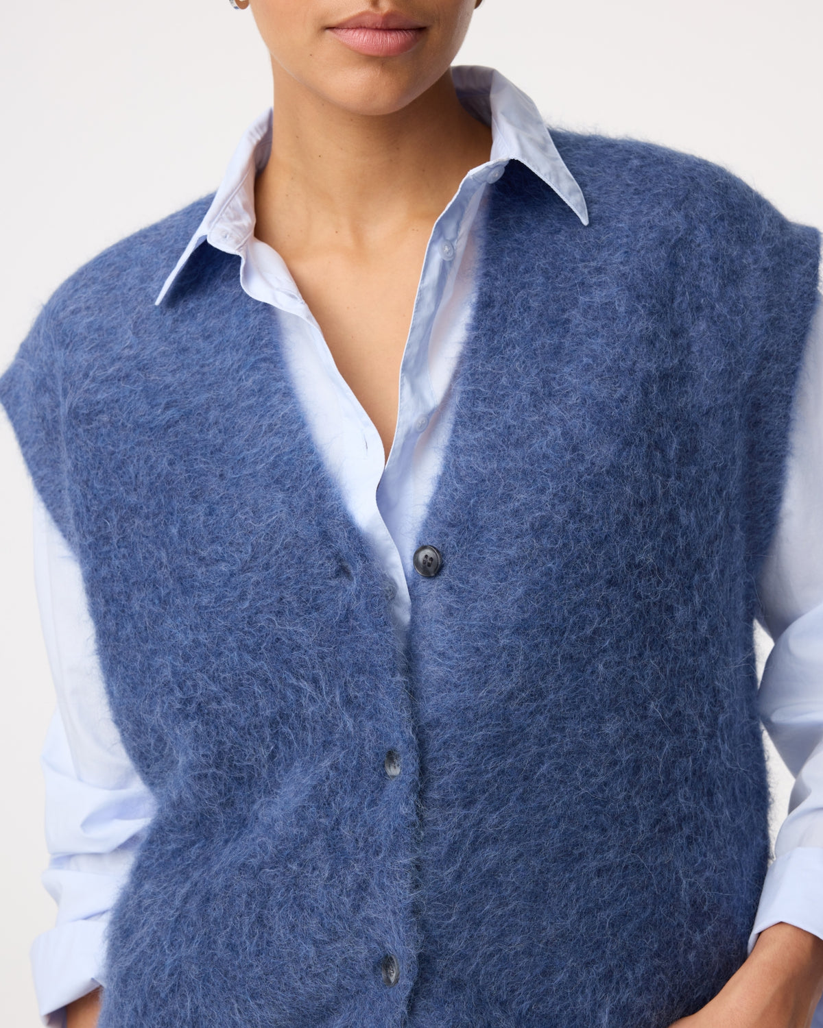 Constanze Cardigan | Mid blue