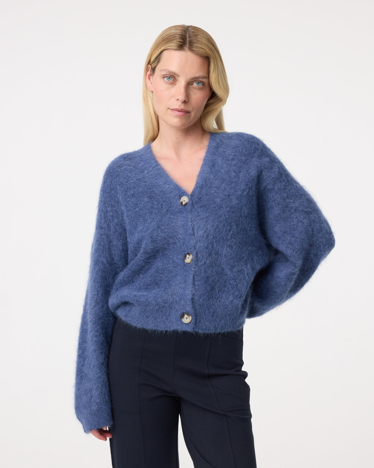 Maris Cardigan | Mid blue