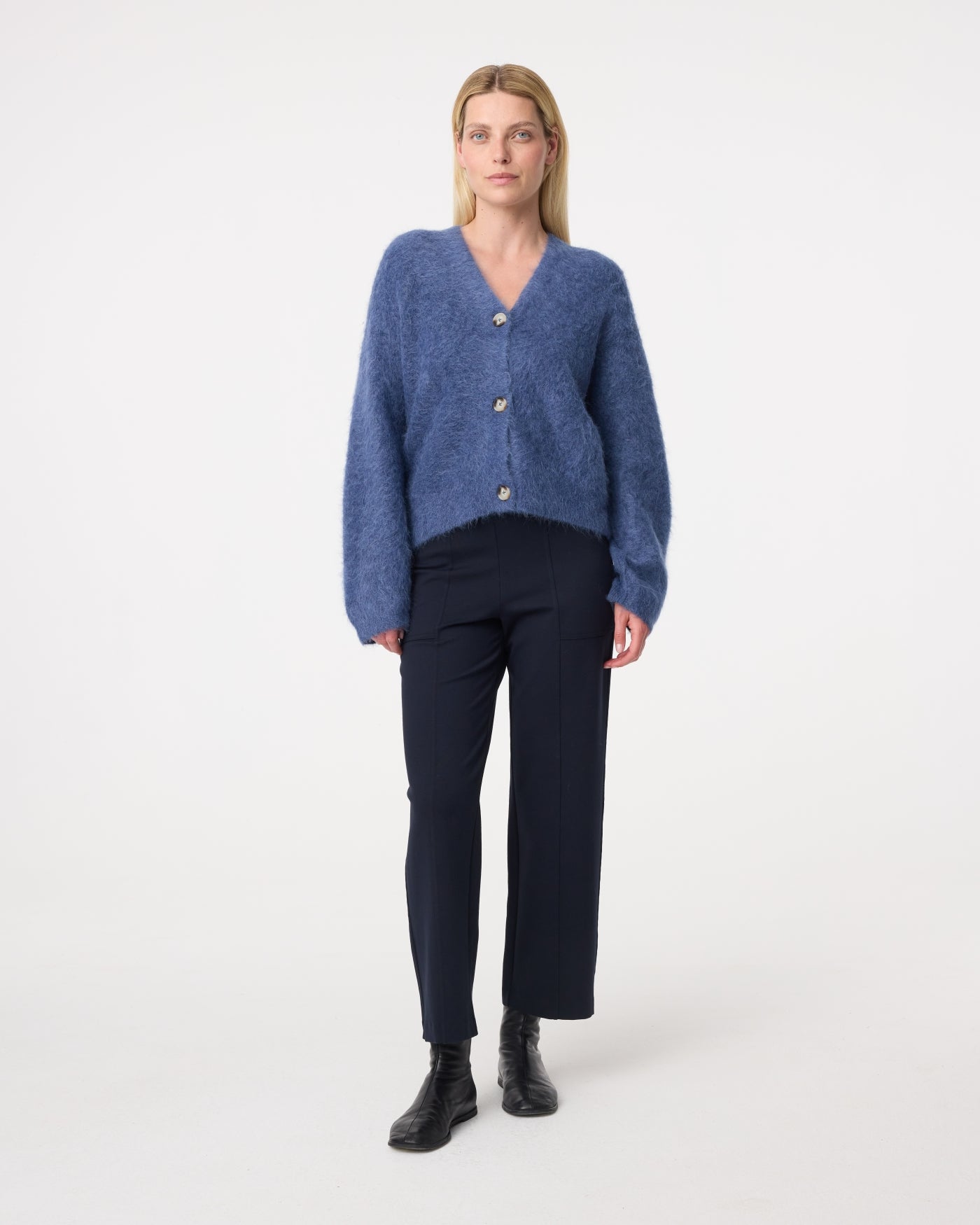 Maris Cardigan | Mid blue