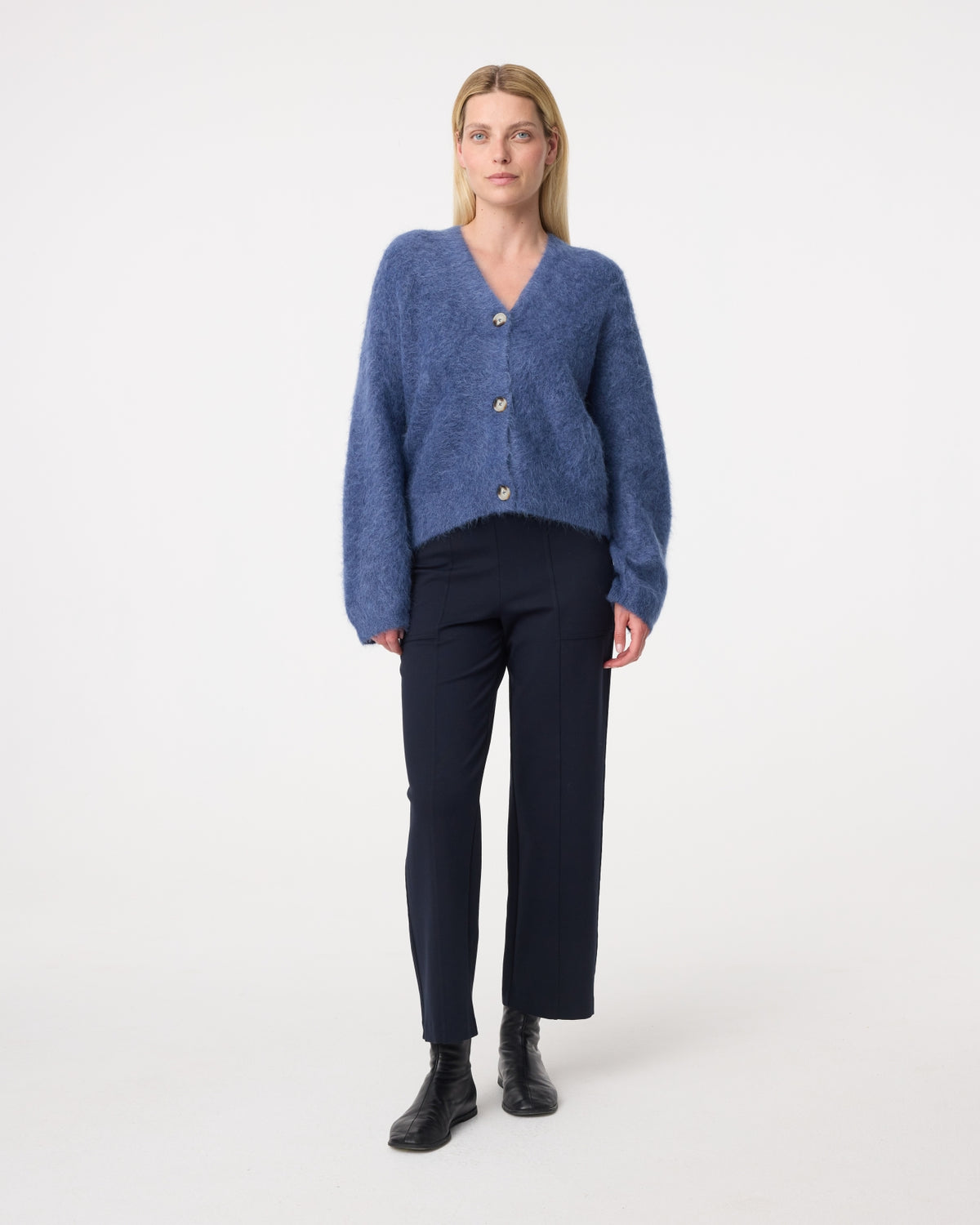 Maris Cardigan | Mid blue
