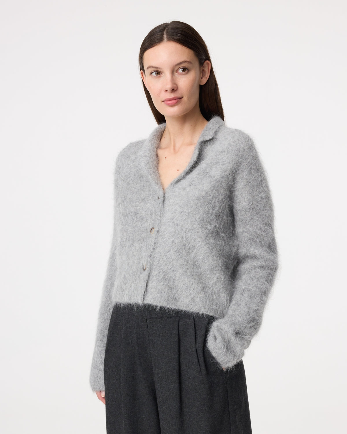 Niki Cardigan | Mid Grey