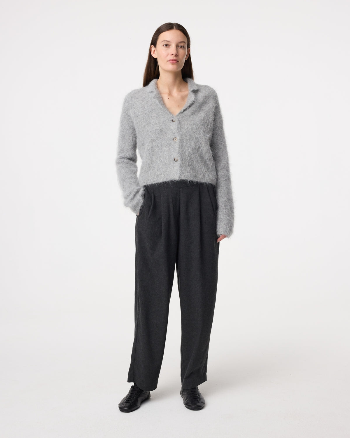 Niki Cardigan | Mid Grey